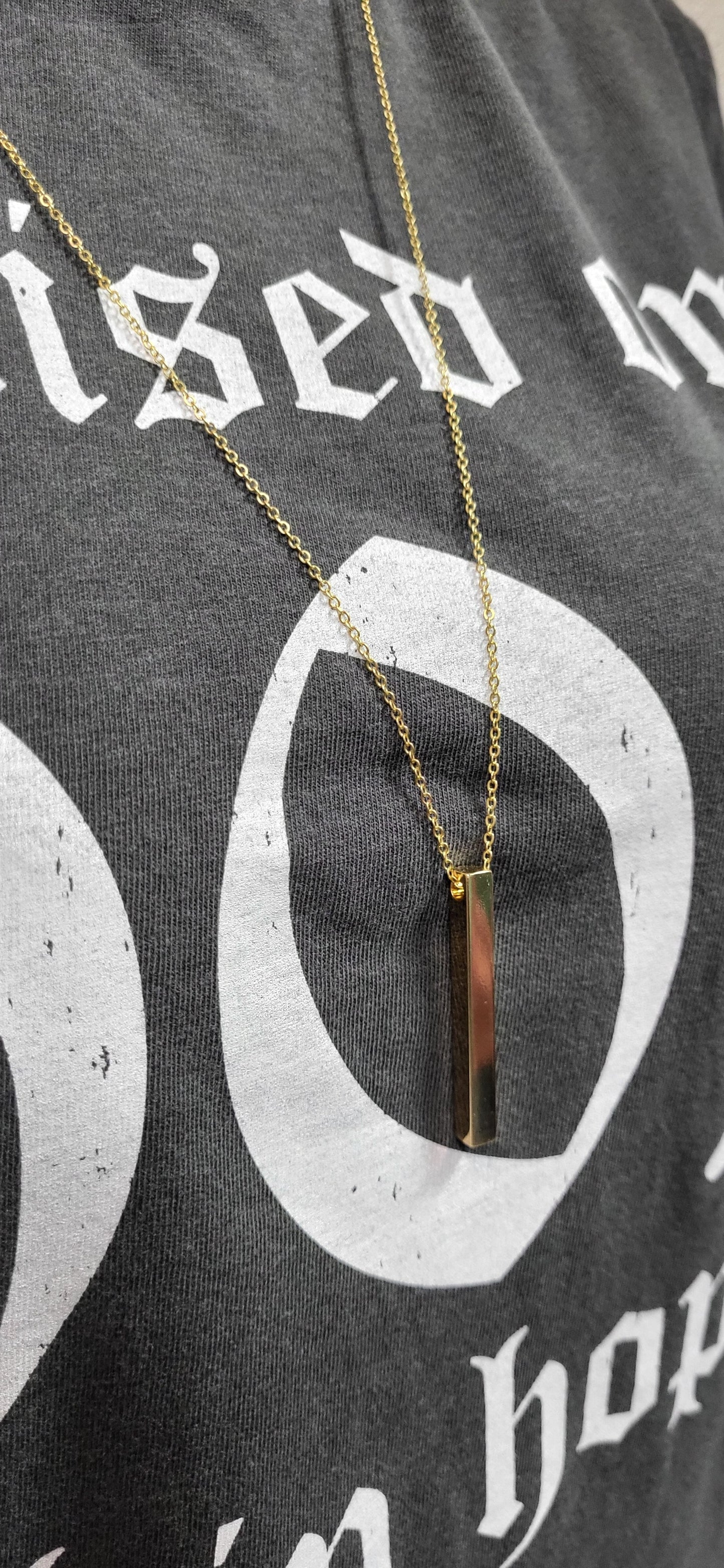 Pendant Necklace- solid bar