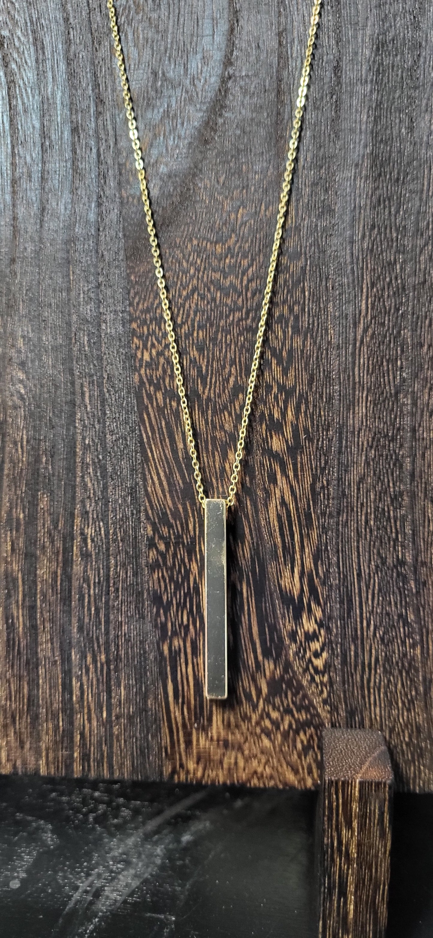 Pendant Necklace- solid bar