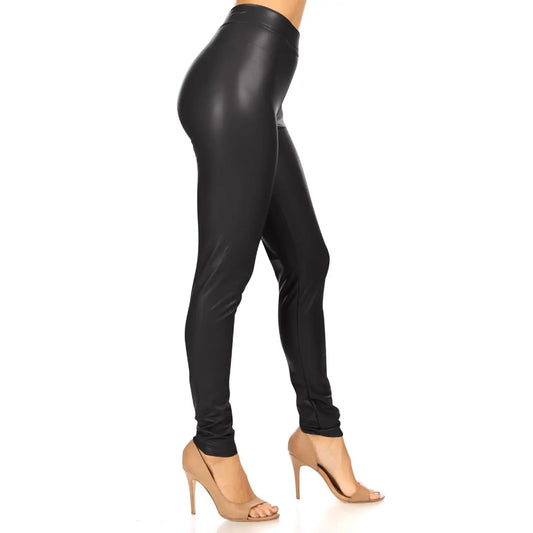 Faux Leather Stretch Skinny Pants
