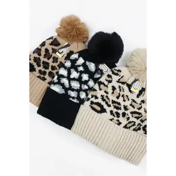 Leopard Print Beanie