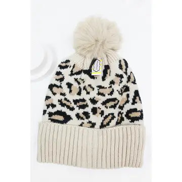 Leopard Print Beanie