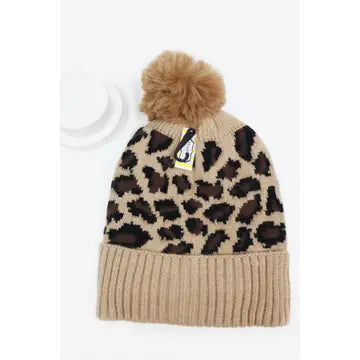 Leopard Print Beanie