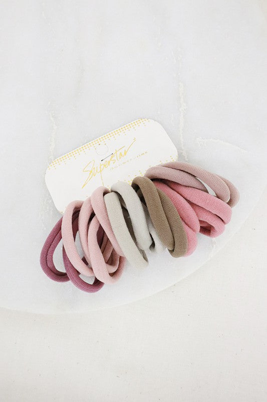 Mauve Tone Hair Tie Set