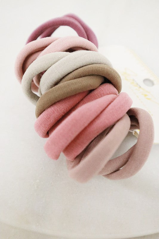 Mauve Tone Hair Tie Set