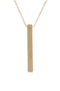 Pendant Necklace- solid bar